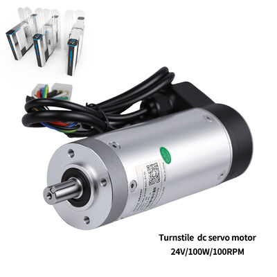Servomotore integrato a bassa temperatura resistente da 59 mm Flangia 24V DC 100W, coppia massima 23Nm, encoder 2400 linee, per tornelli, speed gate e barriere
