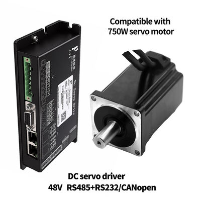 48V 12A Servo Drive a bassa tensione con controllo della coppia della posizione di velocità e RS232 RS485 CAN per robot AGV